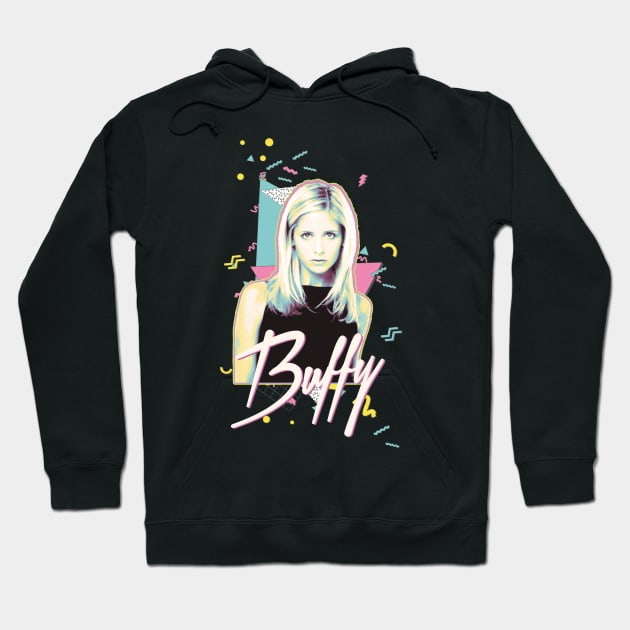 Buffy - 90s Style Hoodie by Shit Post Hero